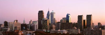 Skyscrapers in a city, Philadelphia, Pennsylvania, USA #2 by Panoramic Images framed canvas print