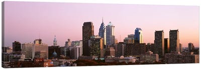 Skyscrapers in a city, Philadelphia, Pennsylvania, USA #2 Canvas Art Print - Philadelphia Skylines