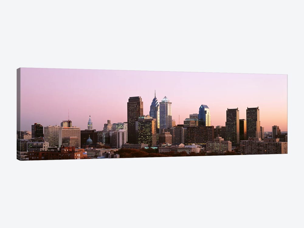Skyscrapers in a city, Philadelphia, Pennsylvania, USA #2 by Panoramic Images 1-piece Canvas Print