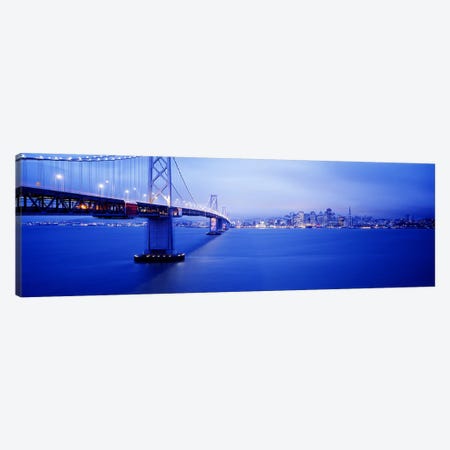 Bay Bridge San Francisco CA Canvas Print #PIM3332} by Panoramic Images Canvas Artwork