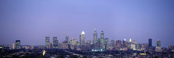 Pennsylvania: Buildings in a city, Philadelphia, Pennsylvania, USA by Panoramic Images