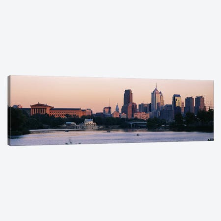 Buildings on the waterfront, Philadelphia, Pennsylvania, USA Canvas Print #PIM3339} by Panoramic Images Canvas Wall Art