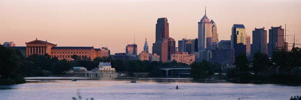 Panoramic Images: Buildings on the waterfront, Philadelphia, Pennsylvania, USA by Panoramic Images