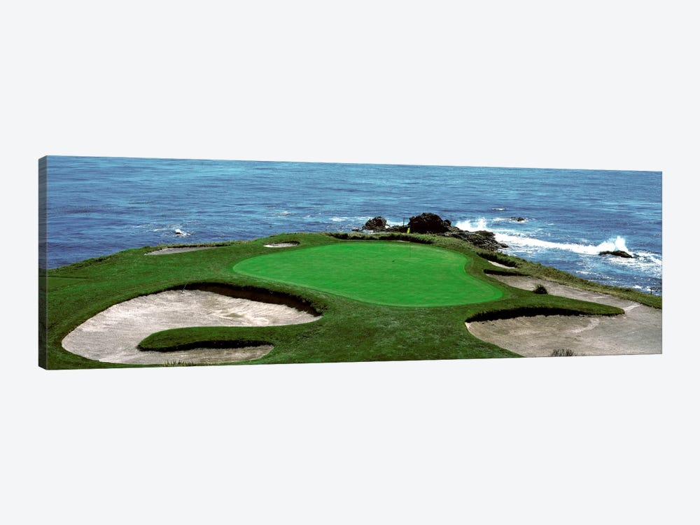 Pebble Beach Golf Course 8th Green Carmel CA by Panoramic Images 1-piece Canvas Artwork