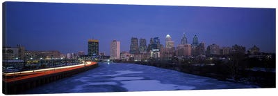 Buildings in a city, Philadelphia, Pennsylvania, USA #2 Canvas Art Print - Philadelphia Skylines
