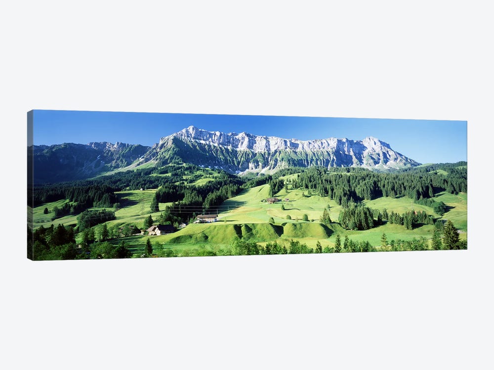 Mountainside Farmland, Upper Emmantel, Switzerland by Panoramic Images 1-piece Canvas Art Print