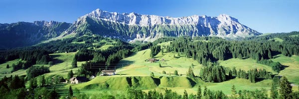 Switzerland: Mountainside Farmland, Upper Emmantel, Switzerland by Panoramic Images