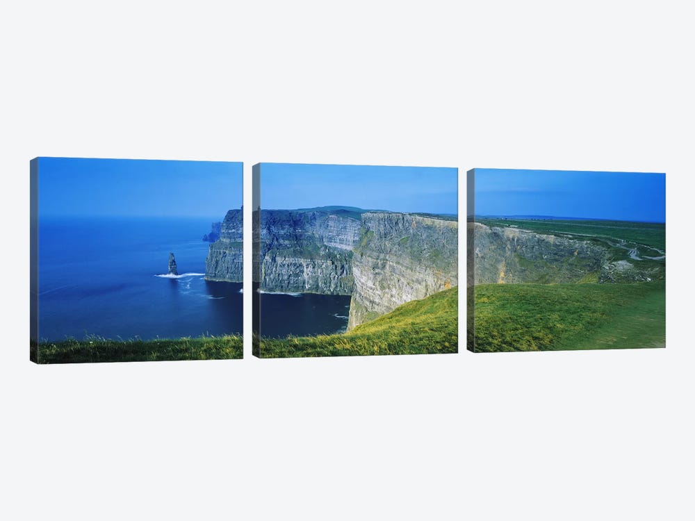 Cliffs Of Moher, County Clare, Republic Of Ireland by Panoramic Images 3-piece Canvas Art Print