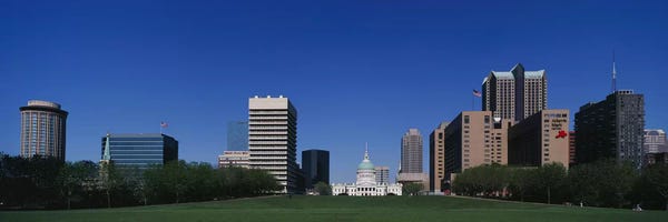 Missouri: Buildings in a city, St Louis, Missouri, USA by Panoramic Images