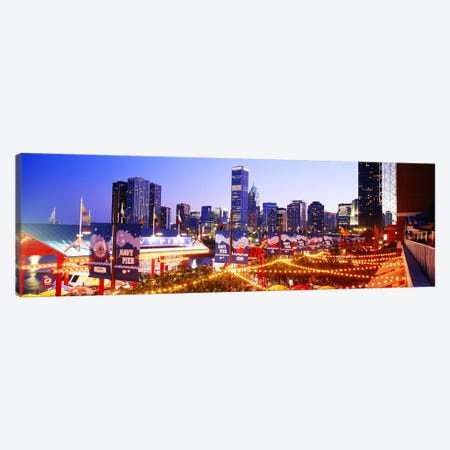 Navy Pier Chicago IL Canvas Print #PIM3349} by Panoramic Images Art Print