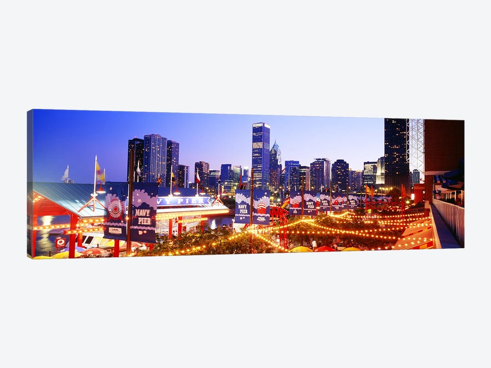 Navy Pier Chicago IL by Panoramic Images 1-piece Canvas Art Print