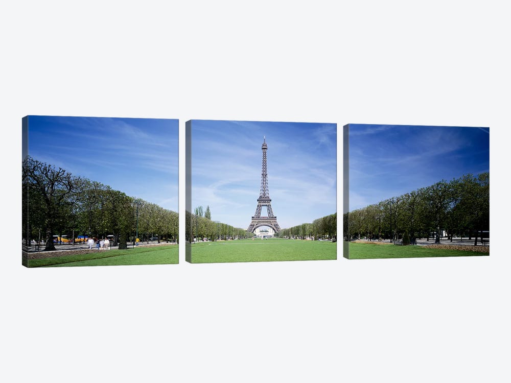 The Eiffel Tower Paris France by Panoramic Images 3-piece Canvas Art