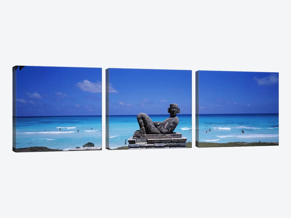 Playa Chac-Mool, Cancun, Mexico by Panoramic Images 3-piece Canvas Art Print