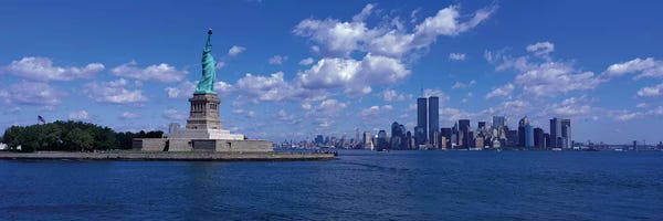 New York City Skylines: New York, Statue of Liberty, USA by Panoramic Images