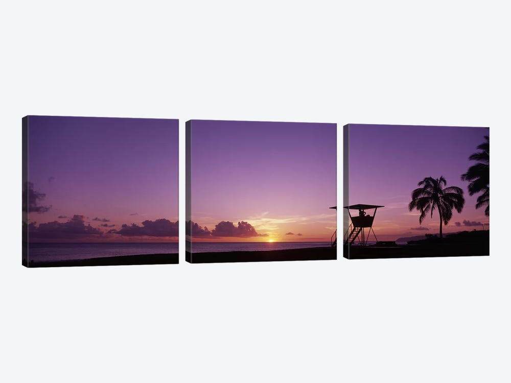 Waimea Bay Oahu HI USA by Panoramic Images 3-piece Canvas Artwork