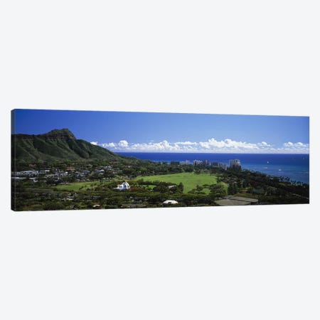 Waikiki Oahu HI USA Canvas Print #PIM3367} by Panoramic Images Canvas Wall Art