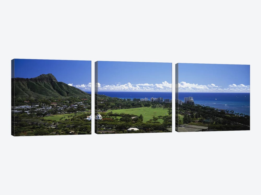 Waikiki Oahu HI USA by Panoramic Images 3-piece Canvas Art Print