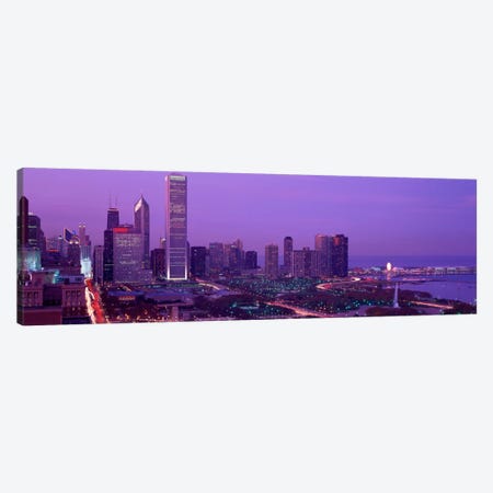 Evening Chicago IL USA Canvas Print #PIM336} by Panoramic Images Canvas Print