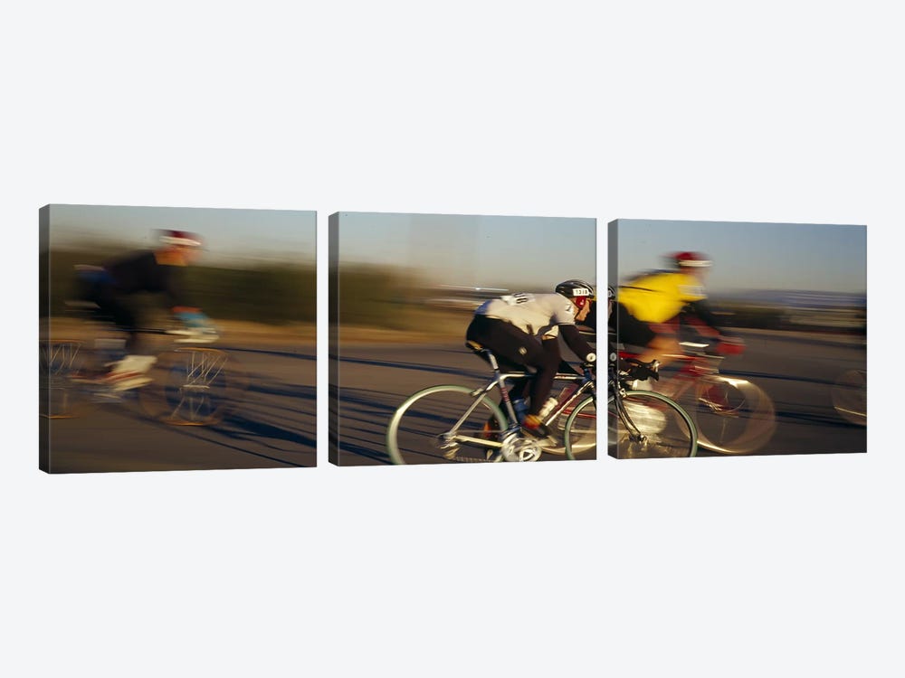 Bicycle race, Tucson, Pima County, Arizona, USA by Panoramic Images 3-piece Canvas Wall Art