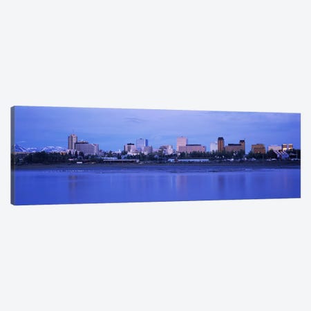 Buildings at the waterfront, Anchorage, Alaska, USA Canvas Print #PIM3390} by Panoramic Images Canvas Art