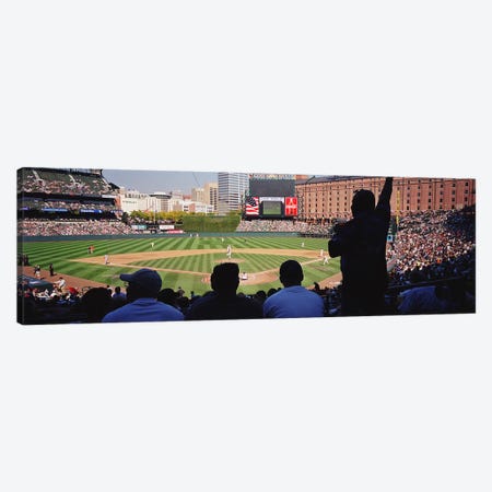 Camden Yards Baseball Game Baltimore Maryland USA Canvas Print #PIM3391} by Panoramic Images Canvas Artwork