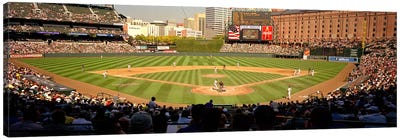 Camden Yards Baseball Game Baltimore Maryland USA #2 Canvas Art Print - Panoramic Photography
