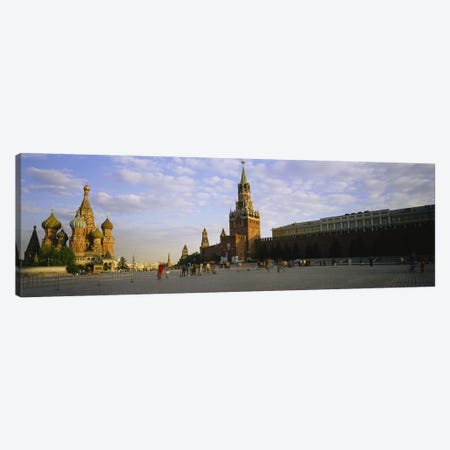 Cathedral at a town square, St. Basil's Cathedral, Red Square, Moscow, Russia Canvas Print #PIM3393} by Panoramic Images Canvas Wall Art