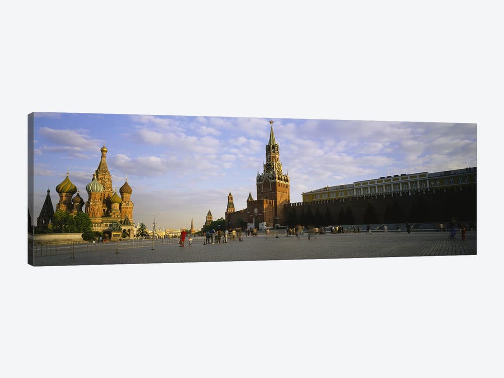 Cathedral at a town square, St. Basil's Cathedral, Red Square, Moscow, Russia by Panoramic Images 1-piece Canvas Artwork