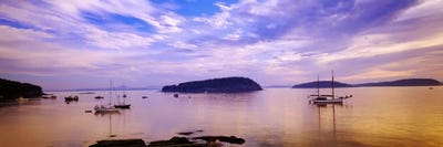 Frenchman Bay At Twilight, Hancock County, Maine, USA by Panoramic Images framed canvas print