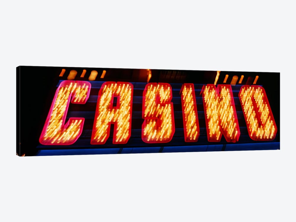 Casino Sign Las Vegas NV by Panoramic Images 1-piece Canvas Artwork