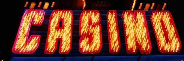 Gambling: Casino Sign Las Vegas NV by Panoramic Images