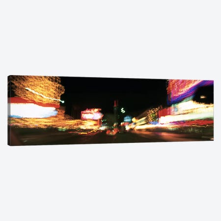 The Strip At Night, Las Vegas, Nevada, USA Canvas Print #PIM3407} by Panoramic Images Art Print