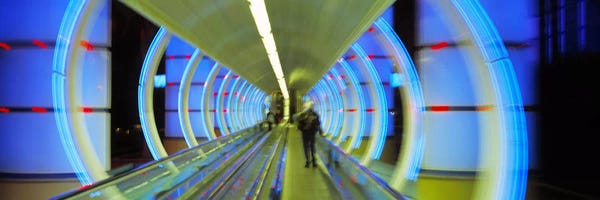 Tunnels: Escalator, Las Vegas Nevada, USA by Panoramic Images