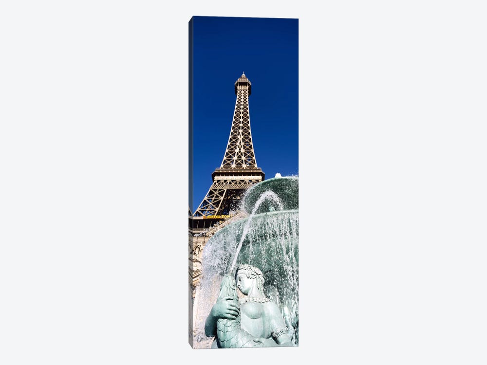 Fountain Eiffel Tower Las Vegas NV by Panoramic Images 1-piece Canvas Wall Art