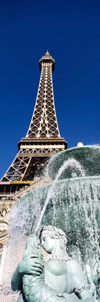 Fountains: Fountain Eiffel Tower Las Vegas NV by Panoramic Images