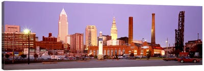 Skyline, Cleveland, Ohio, USA Canvas Art Print - Cleveland Art