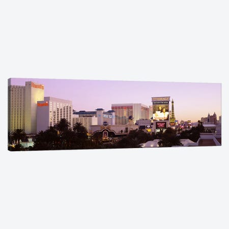 Dusk Las Vegas NV Canvas Print #PIM3418} by Panoramic Images Canvas Art Print