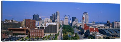 High Angle View Of A City, St Louis, Missouri, USA Canvas Art Print - St. Louis Art