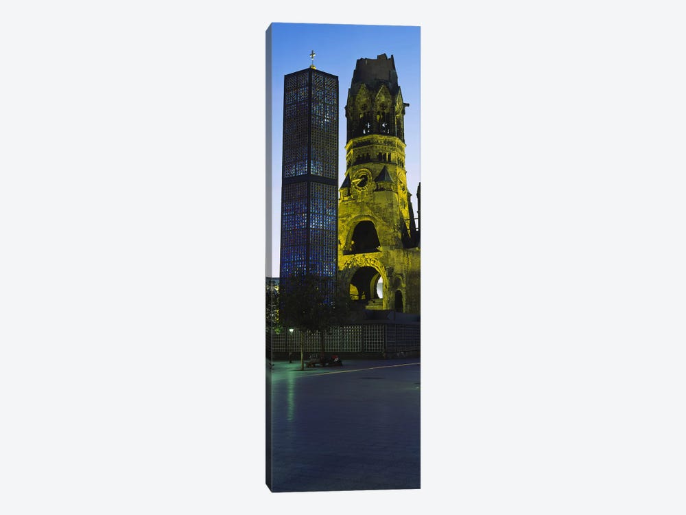 Tower of a church, Kaiser Wilhelm Memorial Church, Berlin, Germany by Panoramic Images 1-piece Canvas Artwork
