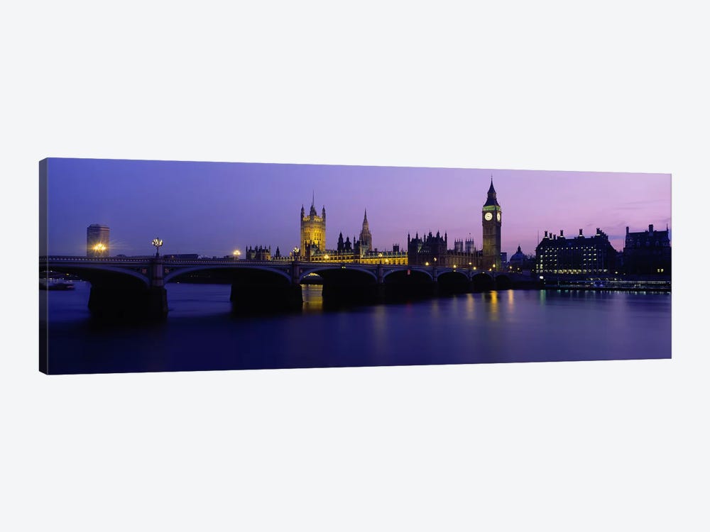 An Illuminated Palace Of Westminster I, London, England, United Kingdom by Panoramic Images 1-piece Art Print