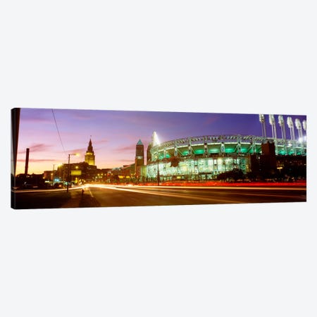 Low angle view of a baseball stadium, Jacobs Field, Cleveland, Ohio, USA Canvas Print #PIM342} by Panoramic Images Canvas Art Print
