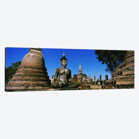 Statue Of Buddha In A Temple, Wat Mahathat, Sukhothai, Thailand Canvas Print #PIM3430} by Panoramic Images Canvas Print