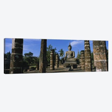 Statue of Buddha In A TempleWat Mahathat, Sukhothai, Thailand Canvas Print #PIM3431} by Panoramic Images Canvas Print