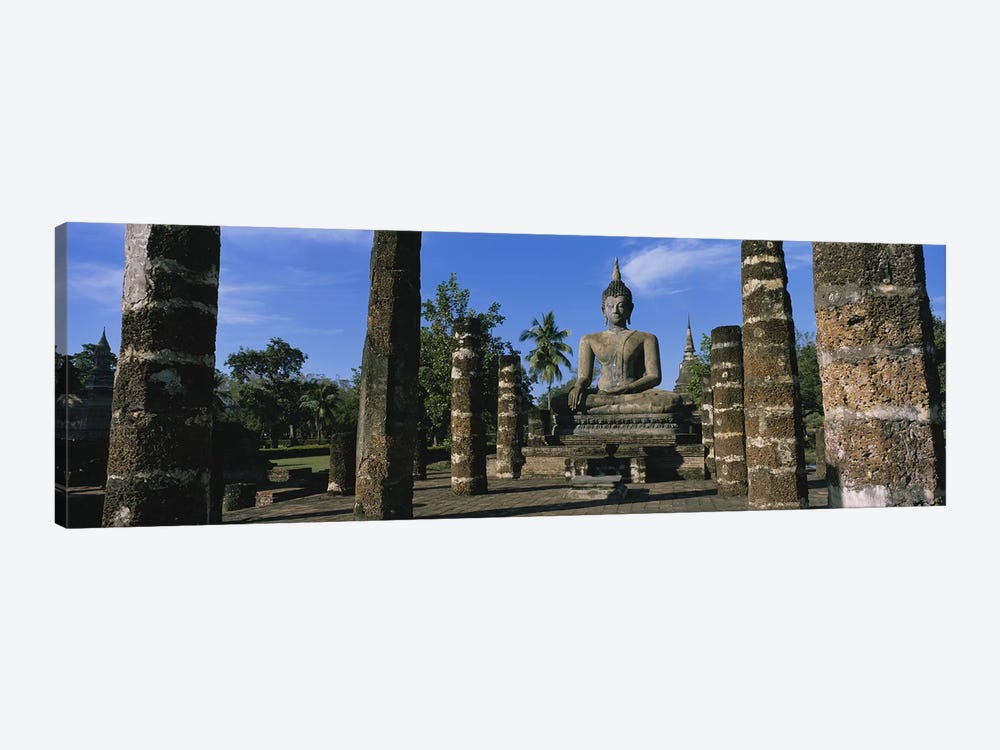 Statue of Buddha In A TempleWat Mahathat, Sukhothai, Thailand by Panoramic Images 1-piece Canvas Print