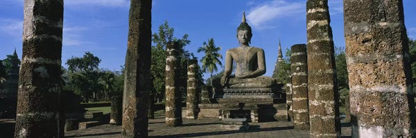 Yoga: Statue of Buddha In A TempleWat Mahathat, Sukhothai, Thailand by Panoramic Images