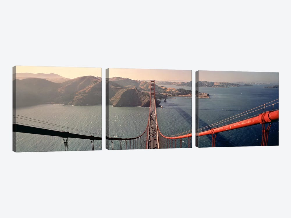 Golden Gate Bridge California USA by Panoramic Images 3-piece Canvas Wall Art