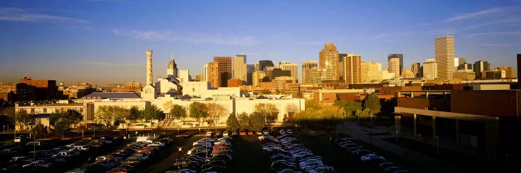 USAColorado, Denver, High angle view of parking lot