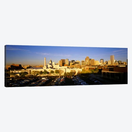USAColorado, Denver, High angle view of parking lot Canvas Print #PIM3434} by Panoramic Images Canvas Artwork