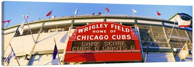 USAIllinois, Chicago, Cubs, baseball Canvas Art Print - Stadium Art