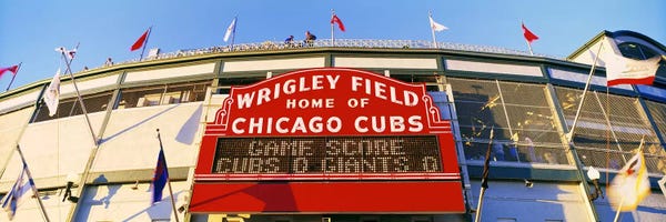 Stadiums: USAIllinois, Chicago, Cubs, baseball by Panoramic Images